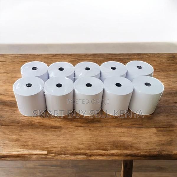 Ultra Smooth 10 Pieces of 80mm by 80mm by 13mm Thermal Paper Rolls