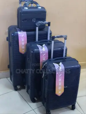Navy Blue 4 in 1 Luxurious Unbreakable Suitcase Size 3