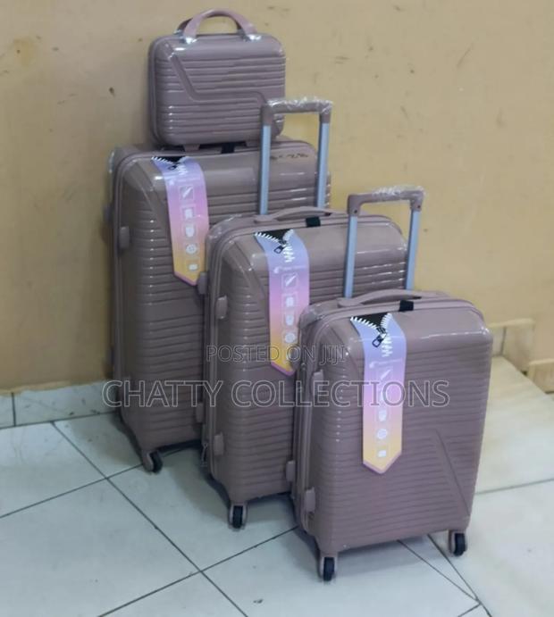 Peach 4 in 1 Luxurious Unbreakable Suitcase Size 3 - thumbnail 3