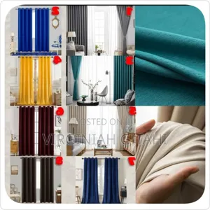 Elegant *3 Pc Plain Curtains*