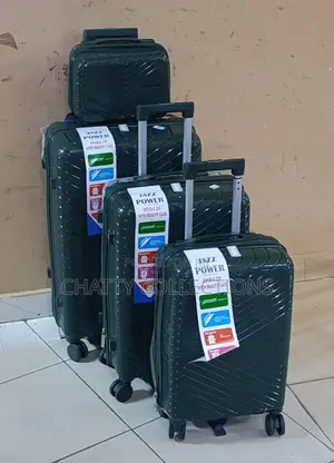 Jungle Green 4 in 1 Rubber Unbreakable Suitcase Size 4