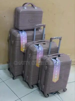Peach 4 in 1 Rubber Unbreakable Suitcase Size 4