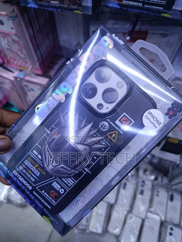 Symii Amp Armor Cyberpunk Shockproof Phone Case for iPhone 15 Pro Max - thumbnail 2