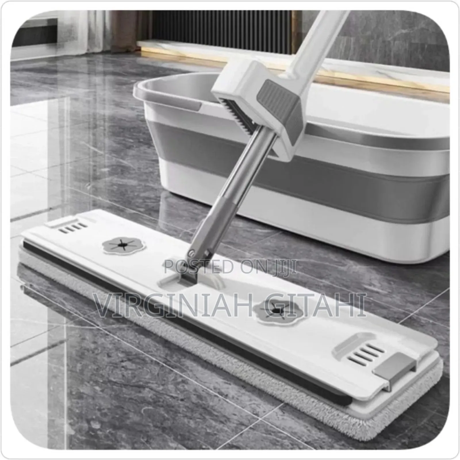 Bucket Mop Household Flat Mops Hand-Free Mop Bucket Set