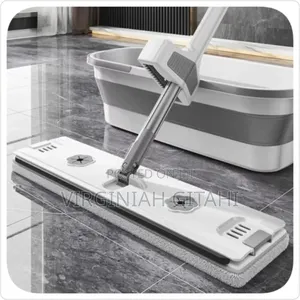 Bucket Mop Household Flat Mops Hand-Free Mop Bucket Set