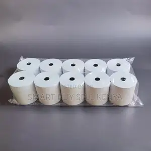 Shop Essentials 10 Pieces of 80mm by 80mm by 13mm Thermal Paper Rolls