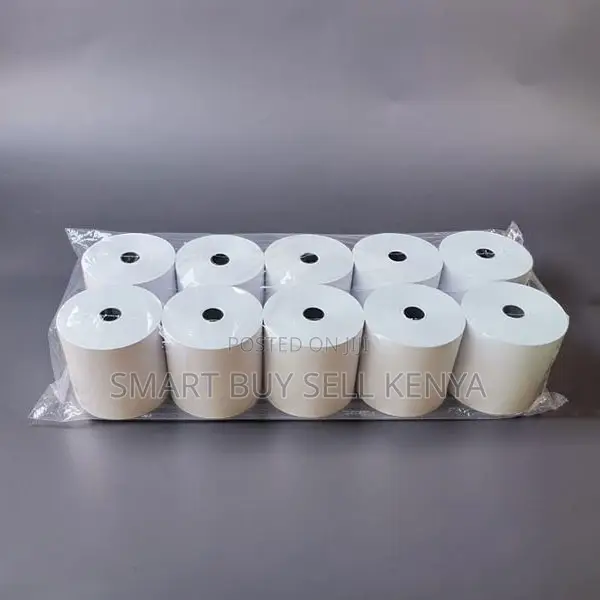 Heavy Duty 10 Pieces of 80mm by 80mm by 13mm Thermal Paper Rolls