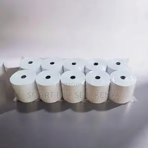 Value Supply 10 Pieces of 80mm by 80mm by 13mm Thermal Paper Rolls