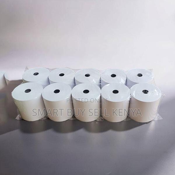 Value Supply 10 Pieces of 80mm by 80mm by 13mm Thermal Paper Rolls