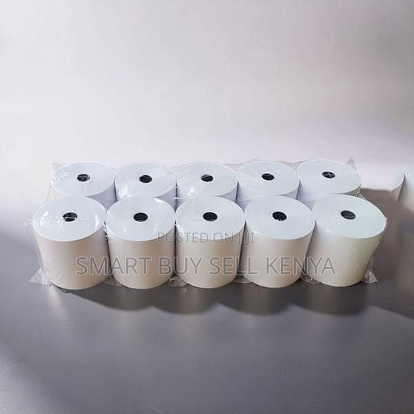 Premium Pack 10 Pieces of 80mm by 80mm by 13mm Thermal Paper Rolls