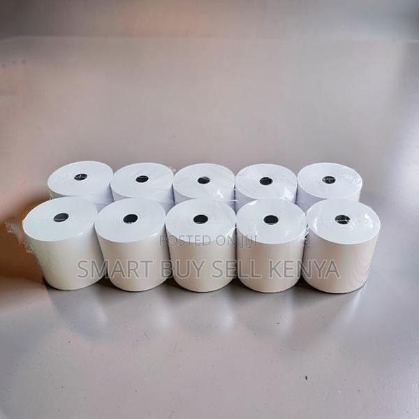 Retail Supply 10 Pieces of 80mm by 80mm by 13mm Thermal Paper Rolls