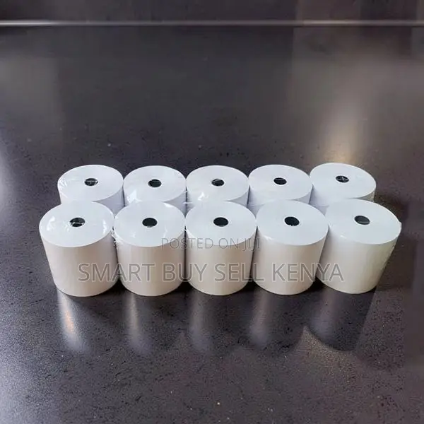 High Output 10 Pieces of 80mm by 80mm by 13mm Thermal Paper Rolls