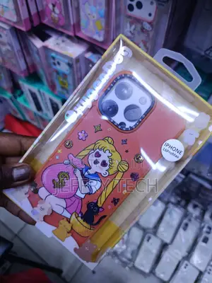Sailor Moon Cute Cartoon Shockproof Case for iPhone 16 Pro Max -Orange