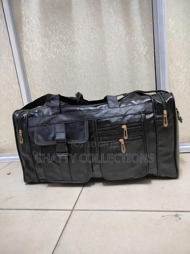 Unisex Pu Leather Big Size Multi Pockets Travel Bagy - thumbnail 3