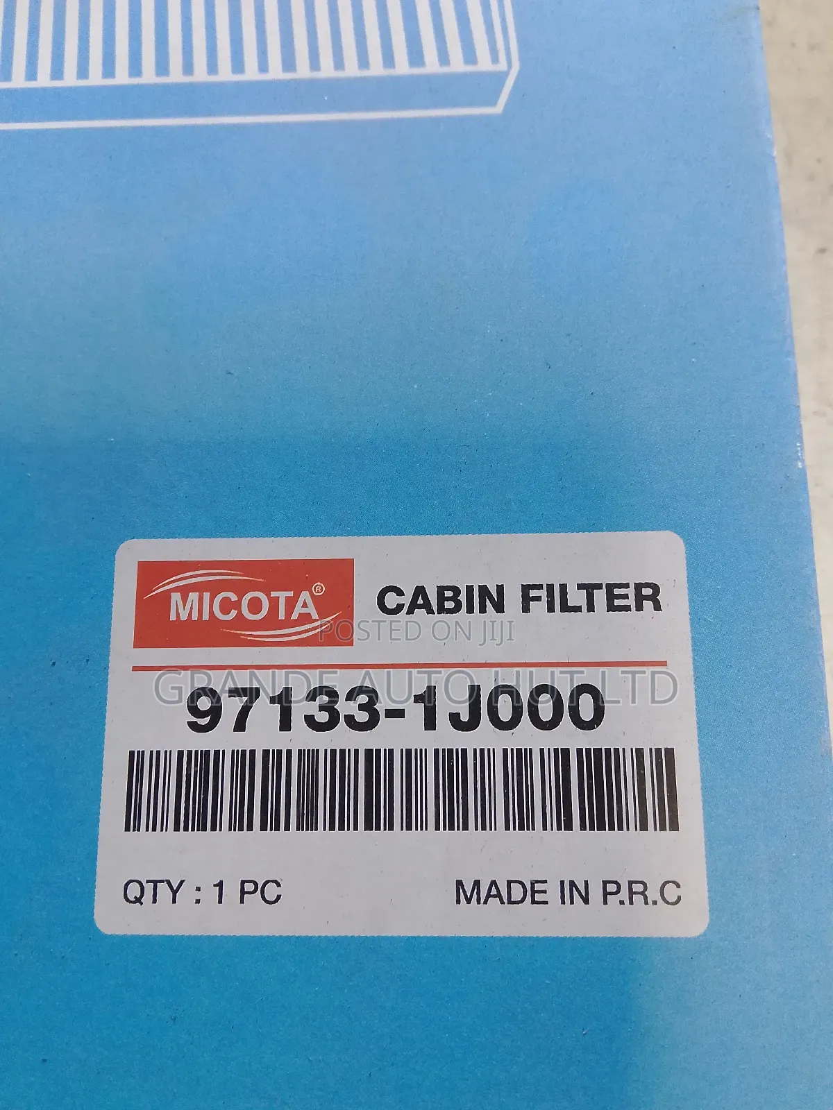 Ac Filter Hyundai I20 (Micota Brand)