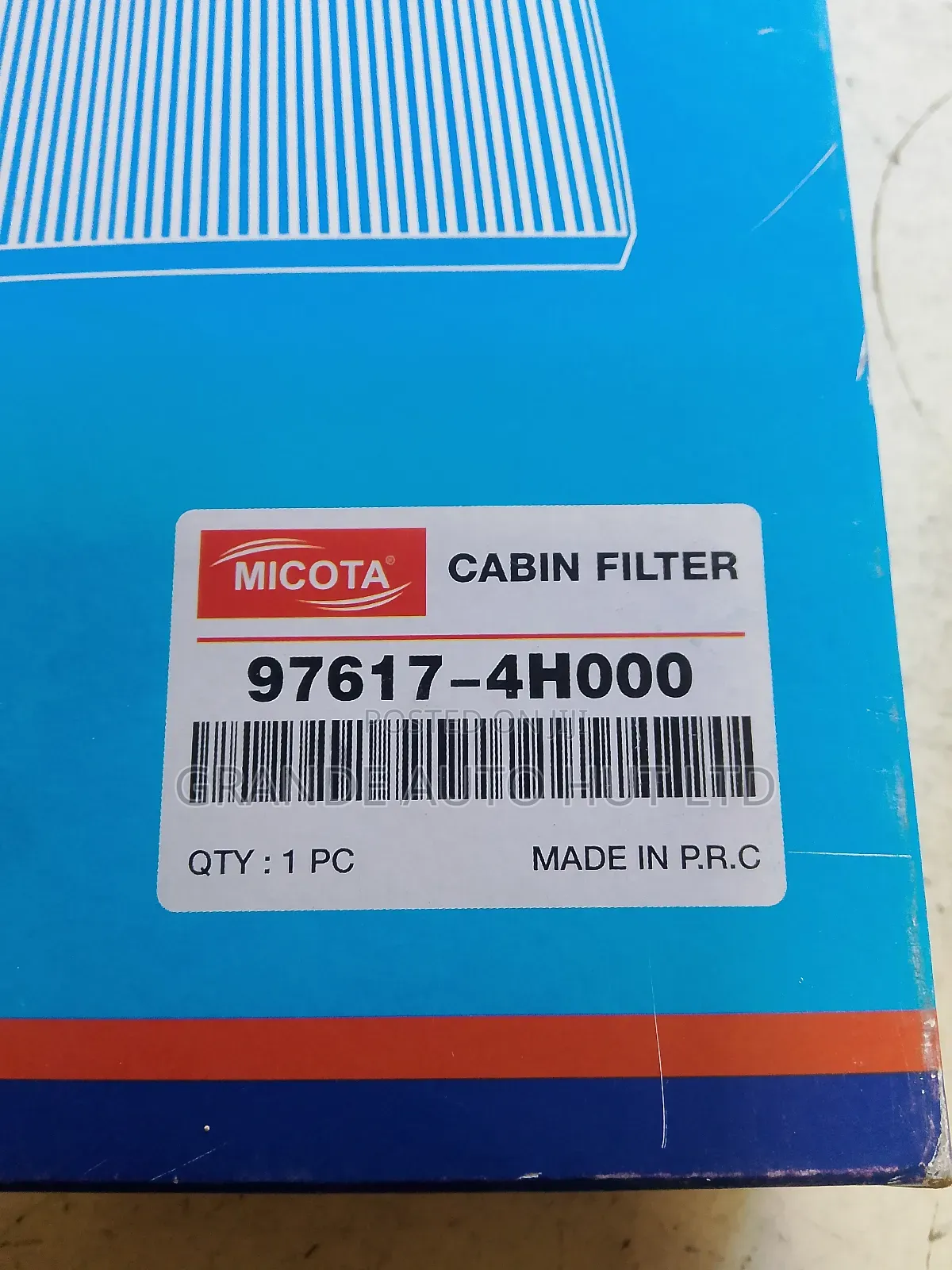 Ac Filter Hyundai Starex/H1 (Micota Brand)