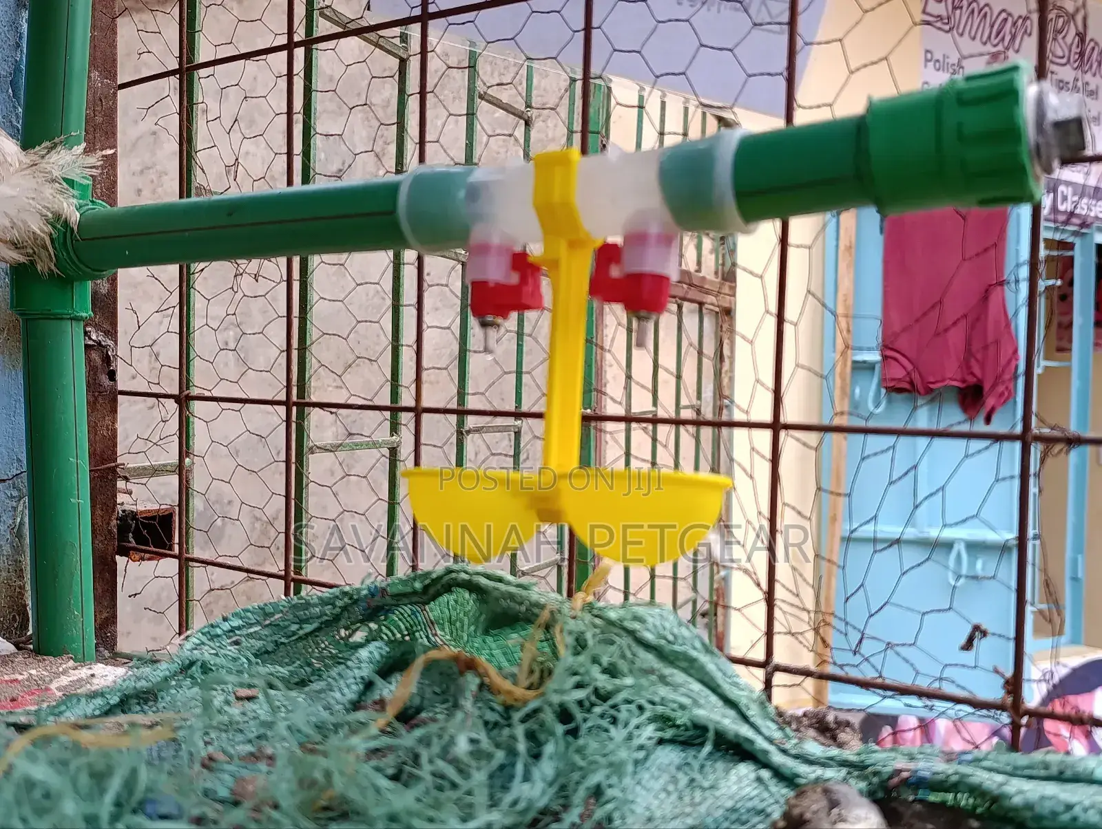 Double Outlet Drinking Hanging Chickens Cups Nipple Drinker