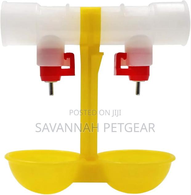 Double Outlet Drinking Hanging Chickens Cups Nipple Drinker - thumbnail 6