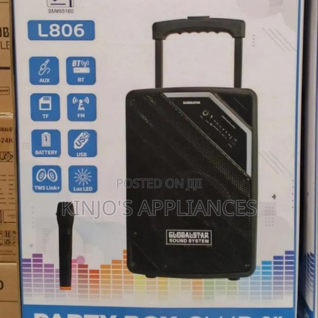 Globalstar Portable Club 8 Inches Trolley Portable Speaker