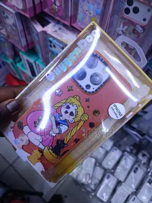 Usagi Sailor Moon Cute Cartoon Hard Case for iPhone 15 Pro Max -Orange