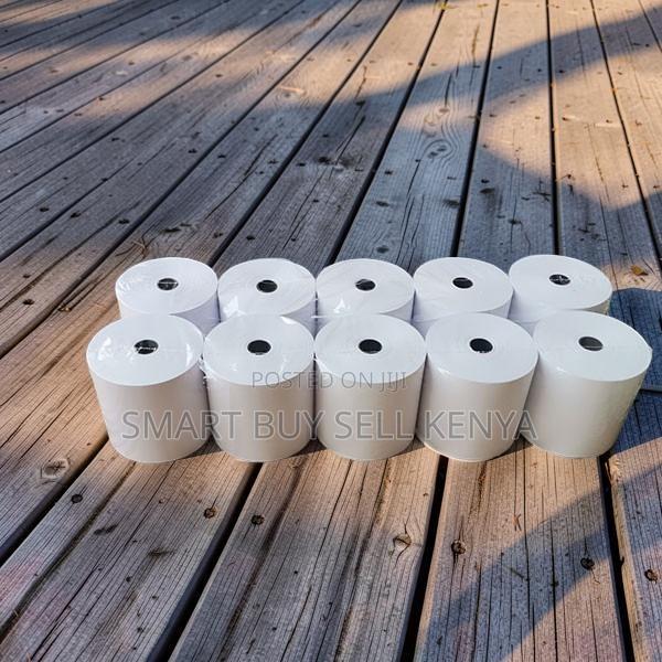 Bulk Pack 10 Pieces of 80mm by 80mm by 13mm Thermal Paper Rolls - main view