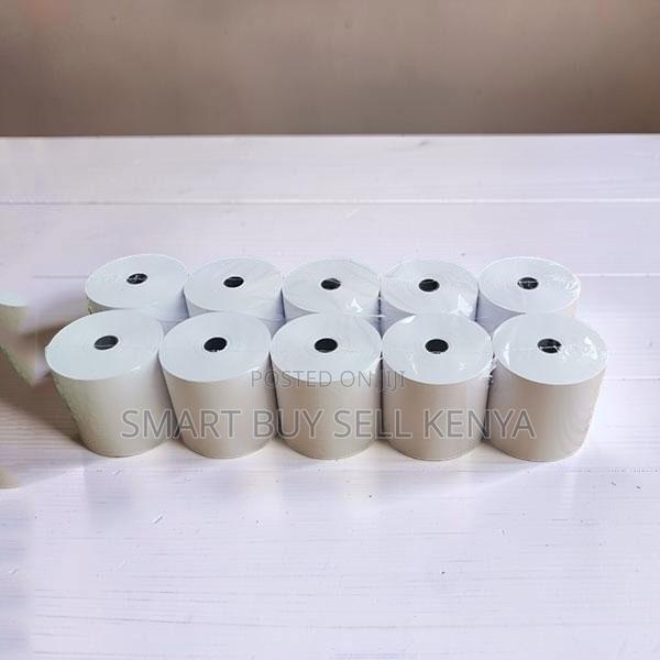 Smooth Output 10 Pieces of 80mm by 80mm by 13mm Thermal Paper Rolls
