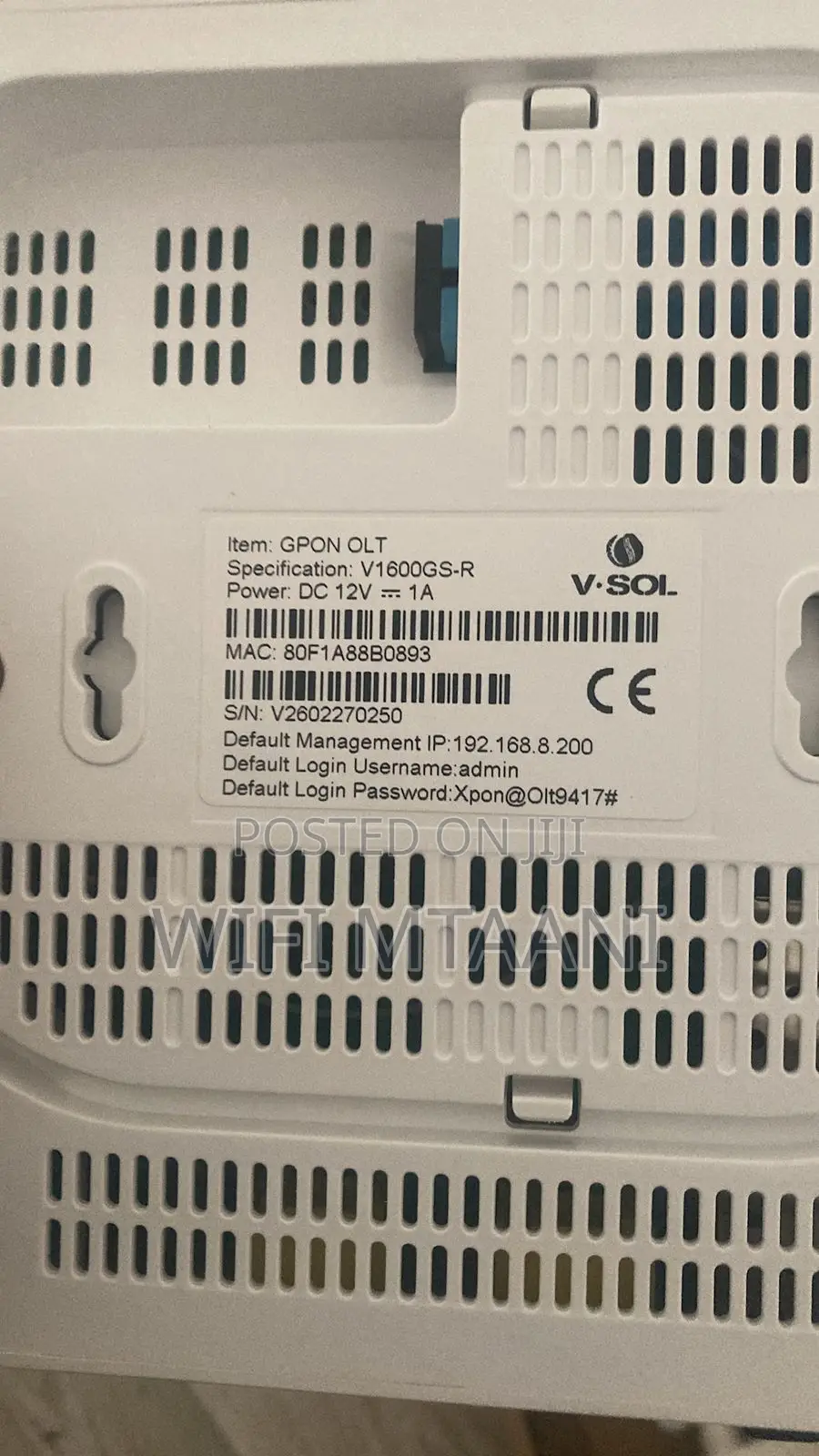 Vsol V1600gs-r 1 Port Gpon Olt 1:64 Split 10ge Sfp