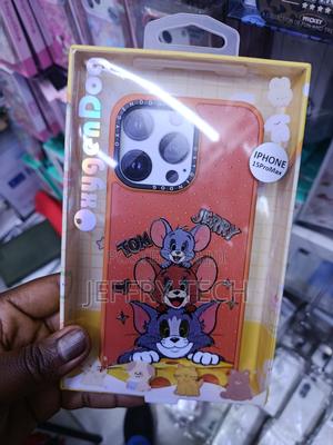 Islos Cute Cartoon Cat Mouse Tpu Case for iPhone 15 Pro Max -Orange - thumbnail 2