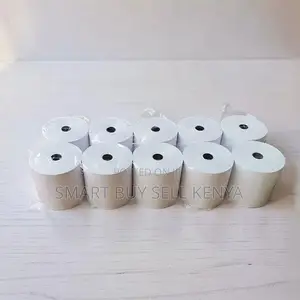 Super Smooth 10 Pieces of 80mm by 80mm by 13mm Thermal Paper Rolls