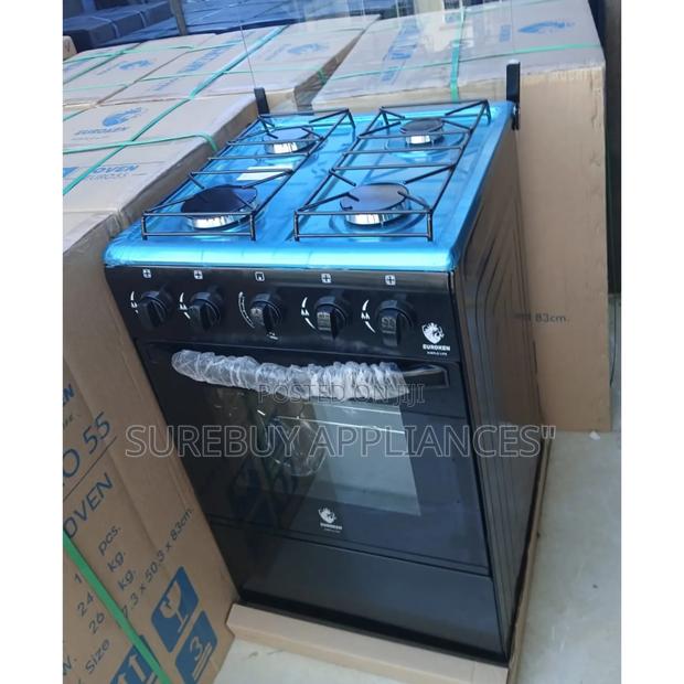 Euroken 50x55 Full Gas Standing Cooker – 4 Burner