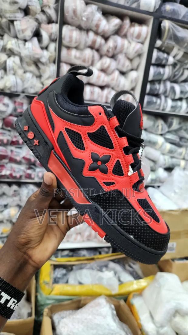 Louis Vuitton Skater Trainers Red and Black Colourway