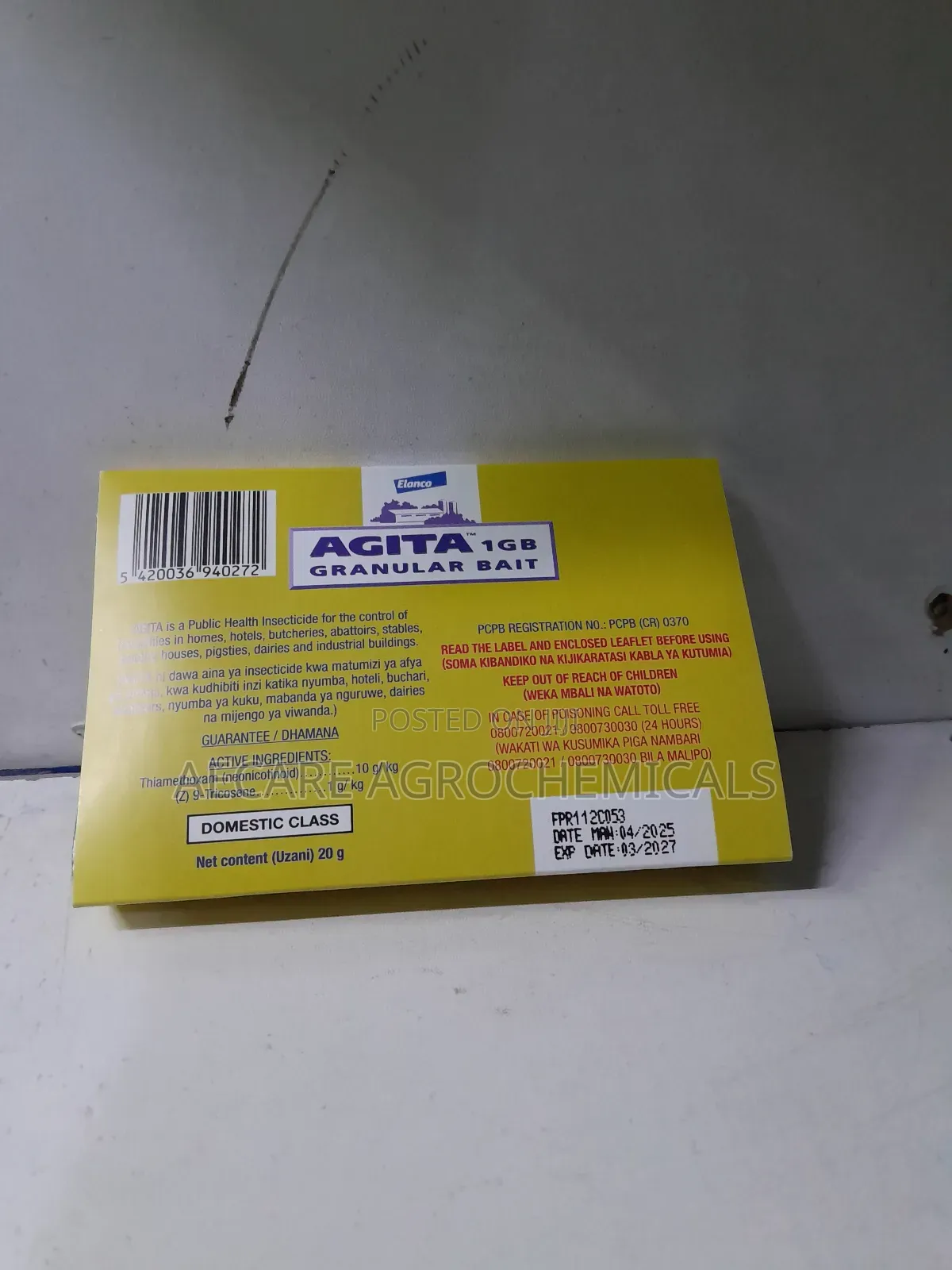 Agita 1gb Granular Fly Bait 20 Grams