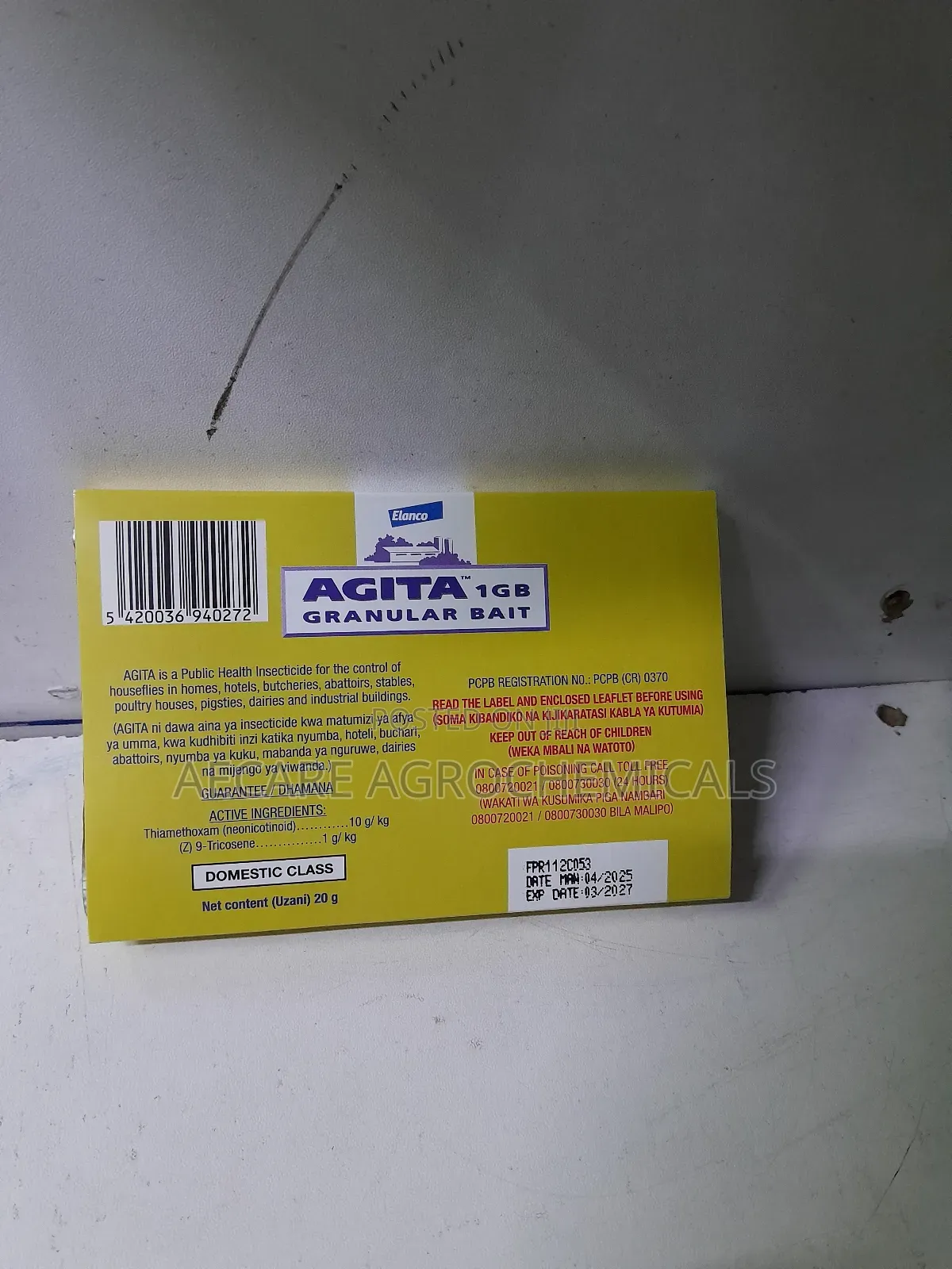 Agita 1gb Granular Fly Bait 20 Grams
