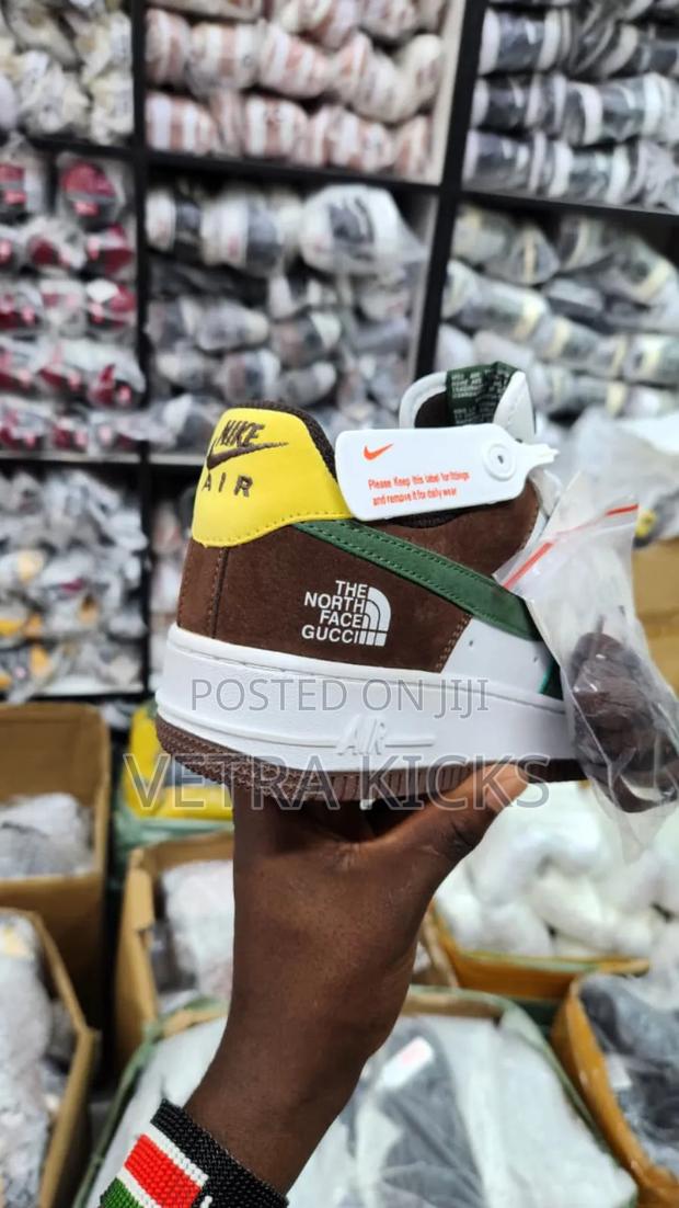 Af1 North Face Sneaker of All Time in Green and White Colourway