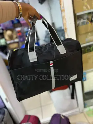 Black Unisex Quality Oxford Travel Duffle Bags