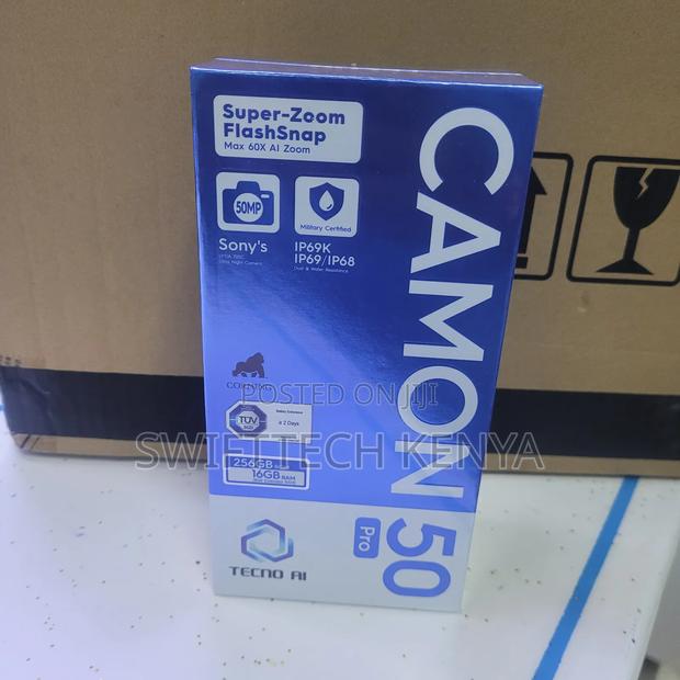 New Tecno Camon 50 Pro 256 GB Black