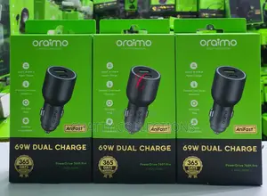 Oraimo Power Drive Pro Occ-769w Dual Car Charger With Led Light Ring