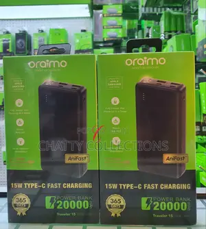 Oraimo 15w 20,000mah Fast Charging Power Bank With Type C Output