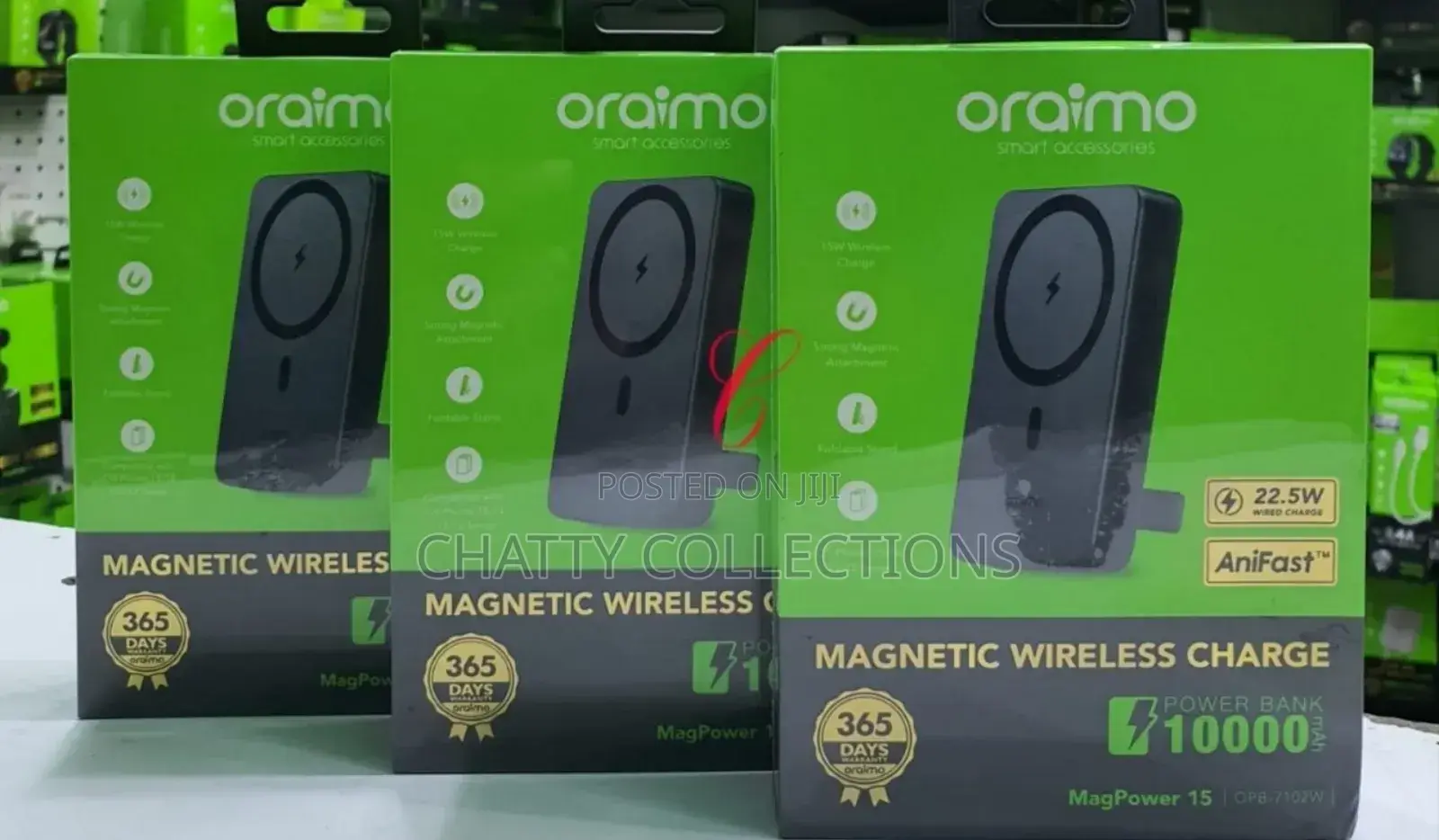 Oraimo Mag Power10000mah Magnetic Wireless and Wired Power Bank