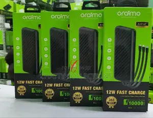Oraimo Slice 10,000mah Power Bank With Built in Cables
