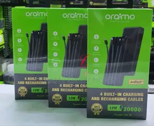Oraimo 20,000mah Power Bank With 4 Built in Charging Cables