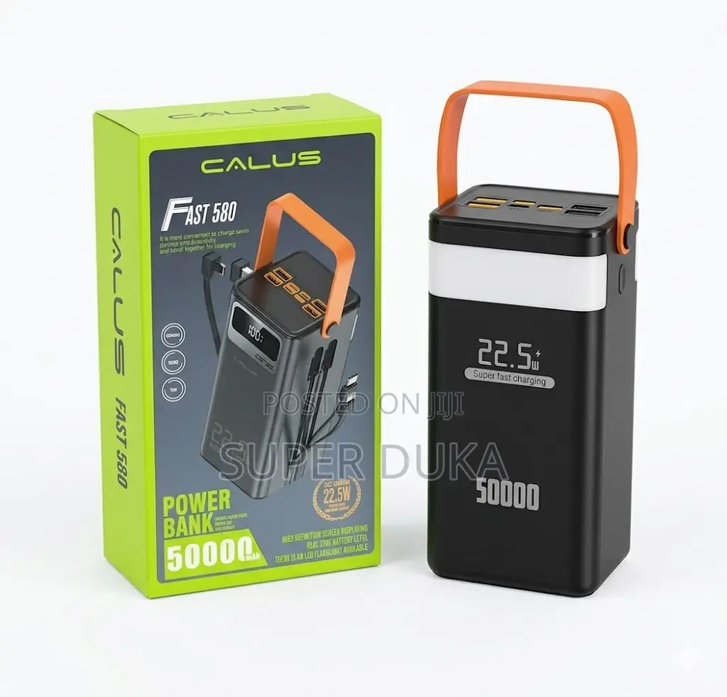 Calus Fast 580 50000mah 22.5w Super Fast Charger Power Bank+Flashlight