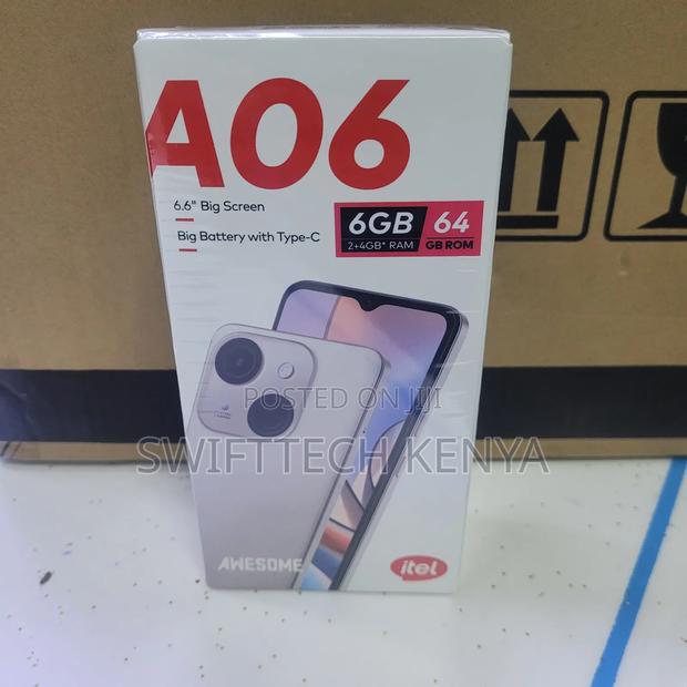New Itel A06 64 GB Black - main view