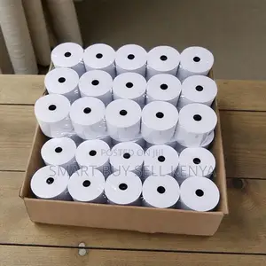 Clean Finish 50 Pieces 80mm by 80mm by 13mm Thermal Paper Rolls