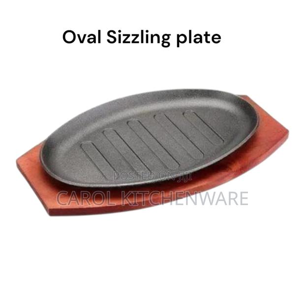 Oval Sizzling Plate/Cast Iron Sizzling Plate - thumbnail 3