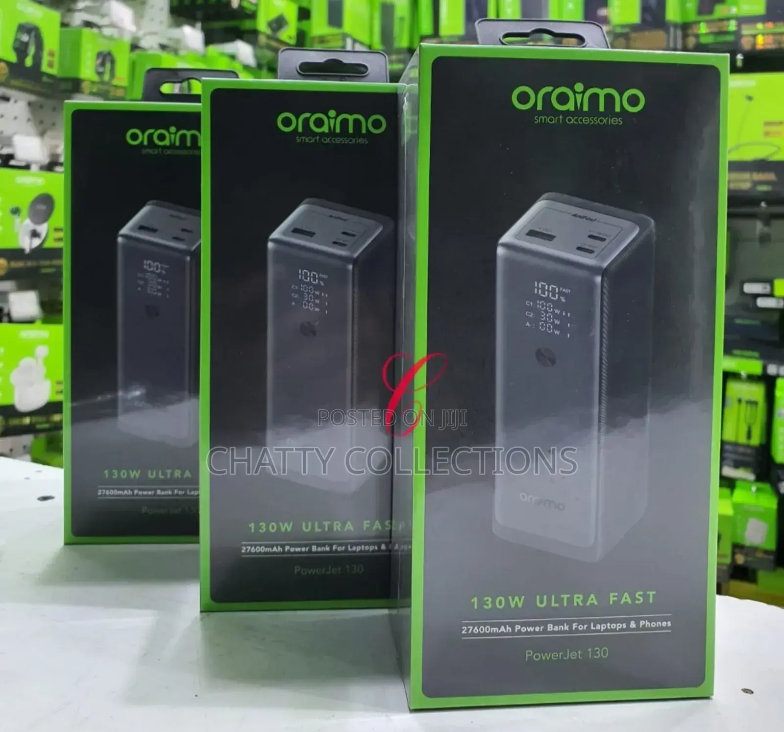 Oraimo 130w Laptop Phone Super Fast Charging Power Bank