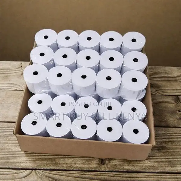 Office Ready 50 Pieces 80mm by 80mm by 13mm Thermal Paper Rolls