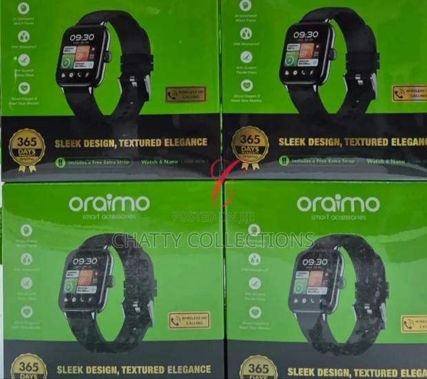 Oraimo Watch 6 Nano Full Touch Wireless Hd Calling Smart Watch - thumbnail 2