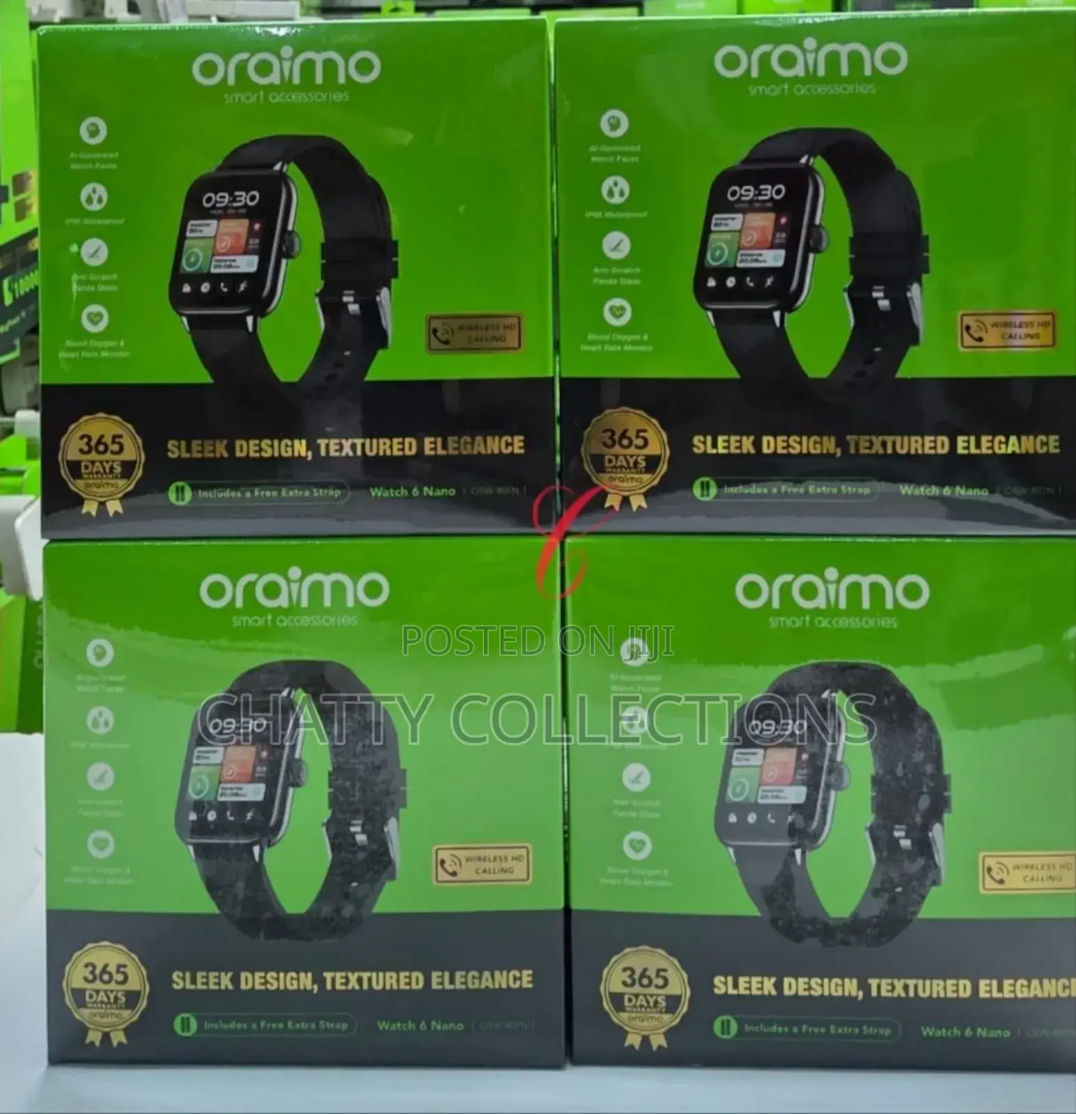 Oraimo Watch 6 Nano Full Touch Wireless Hd Calling Smart Watch