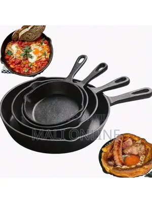 Cast Iron Frying Pan Skillet Non Stick 14,16,20,26cm Induction Pan
